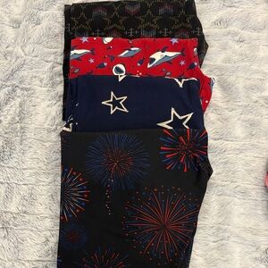 LulaRoe Patriotic Leggings Set